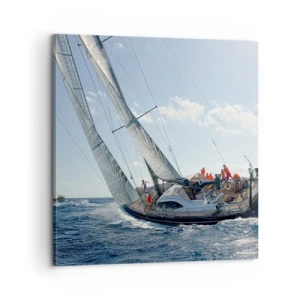 Canvastavla - Bild på duk - Låt bättre vinna - 60x60 cm