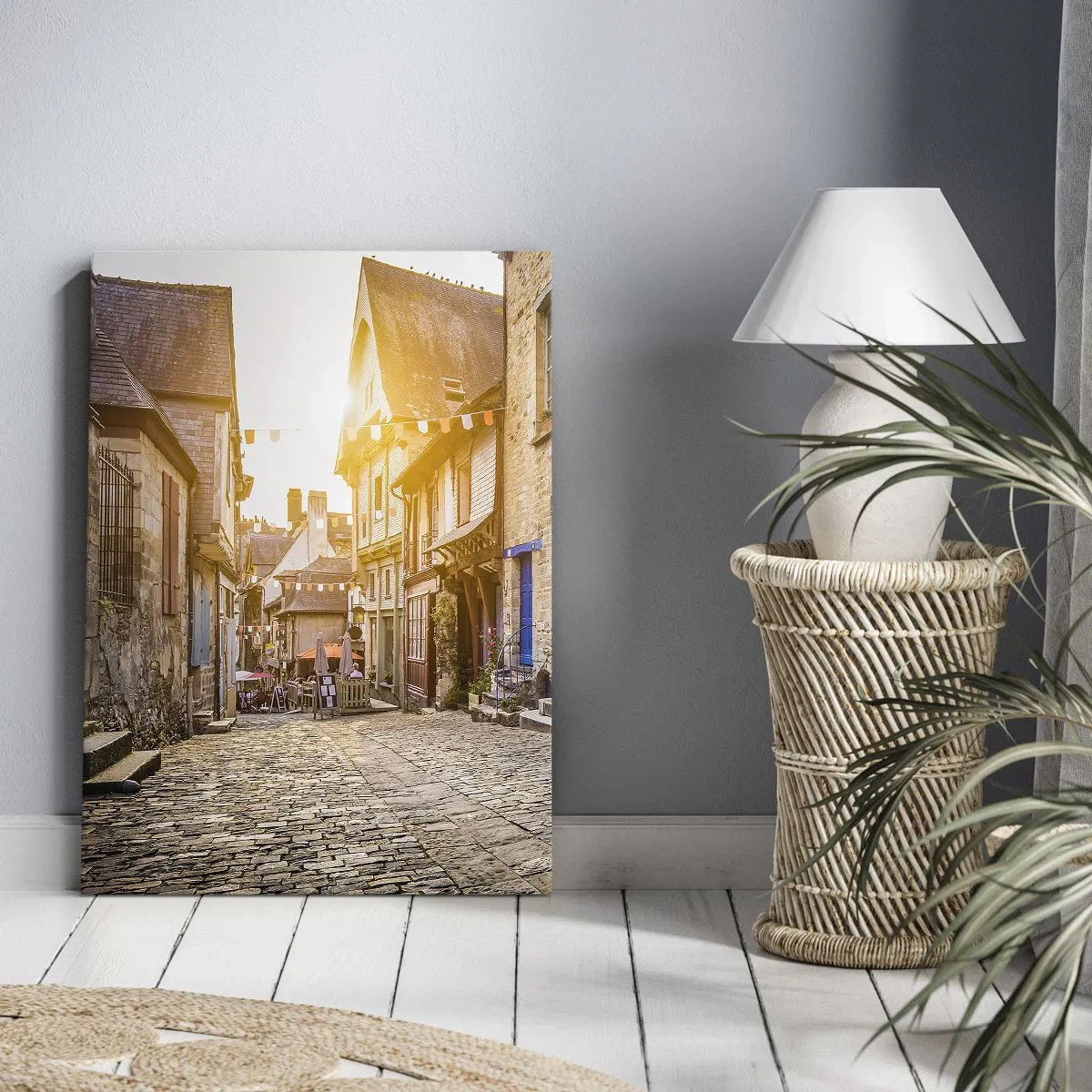 Canvastavla - Bild på duk - Stadens vita ande - 50x70 cm