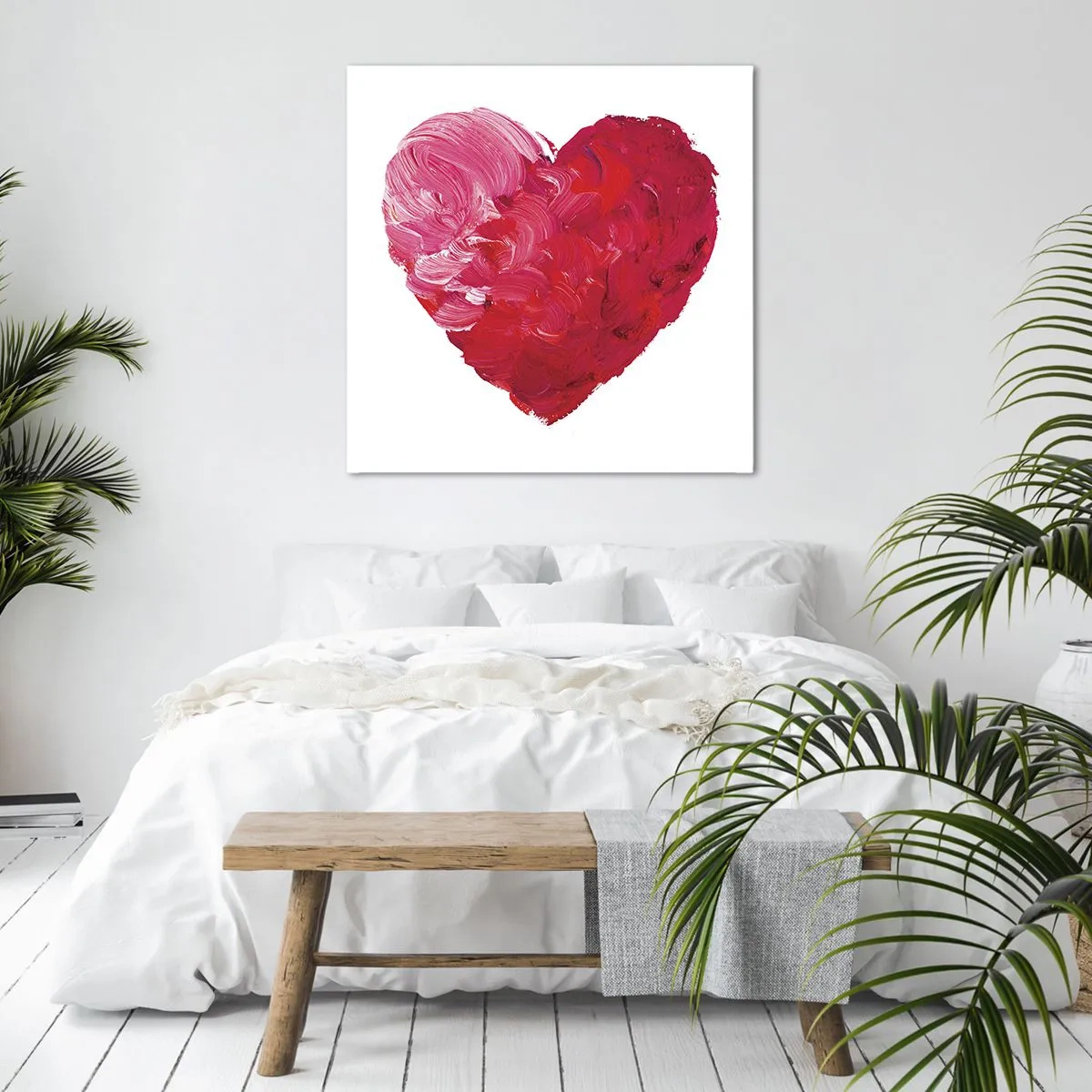 Canvastavla - Bild på duk - All you need is love - 70x70 cm