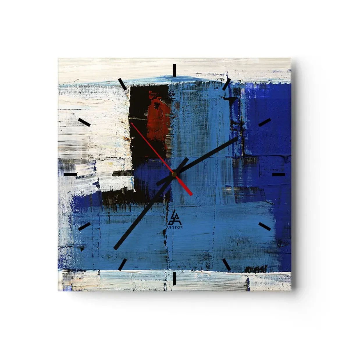 Väggklocka - Klocka på glas - Det blåas hemlighet - 30x30 cm