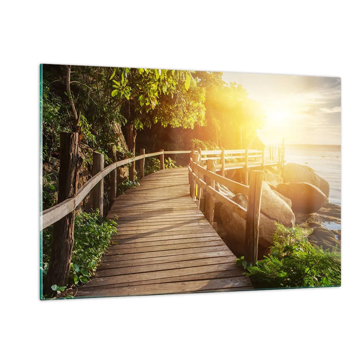 Glastavla - Bild på glas - Nästa kurva, nästa underverk - 120x80 cm