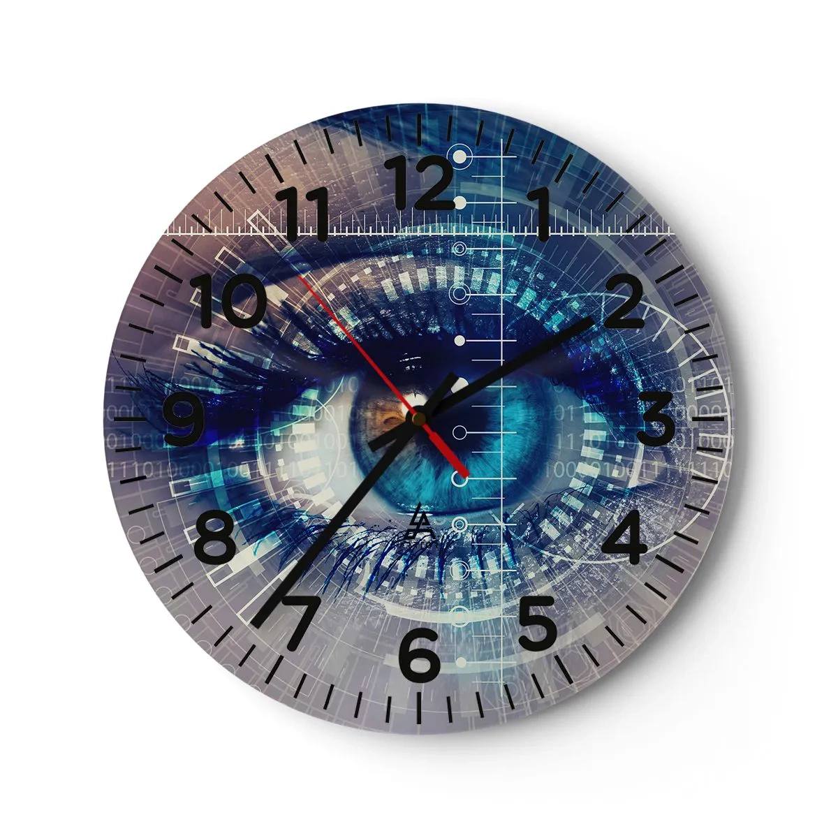 Väggklocka - Klocka på glas - Du tror att du känner mig - 40x40 cm