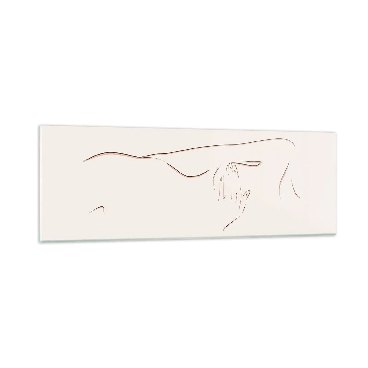 Glastavla - Bild på glas - Begärans form - 90x30 cm