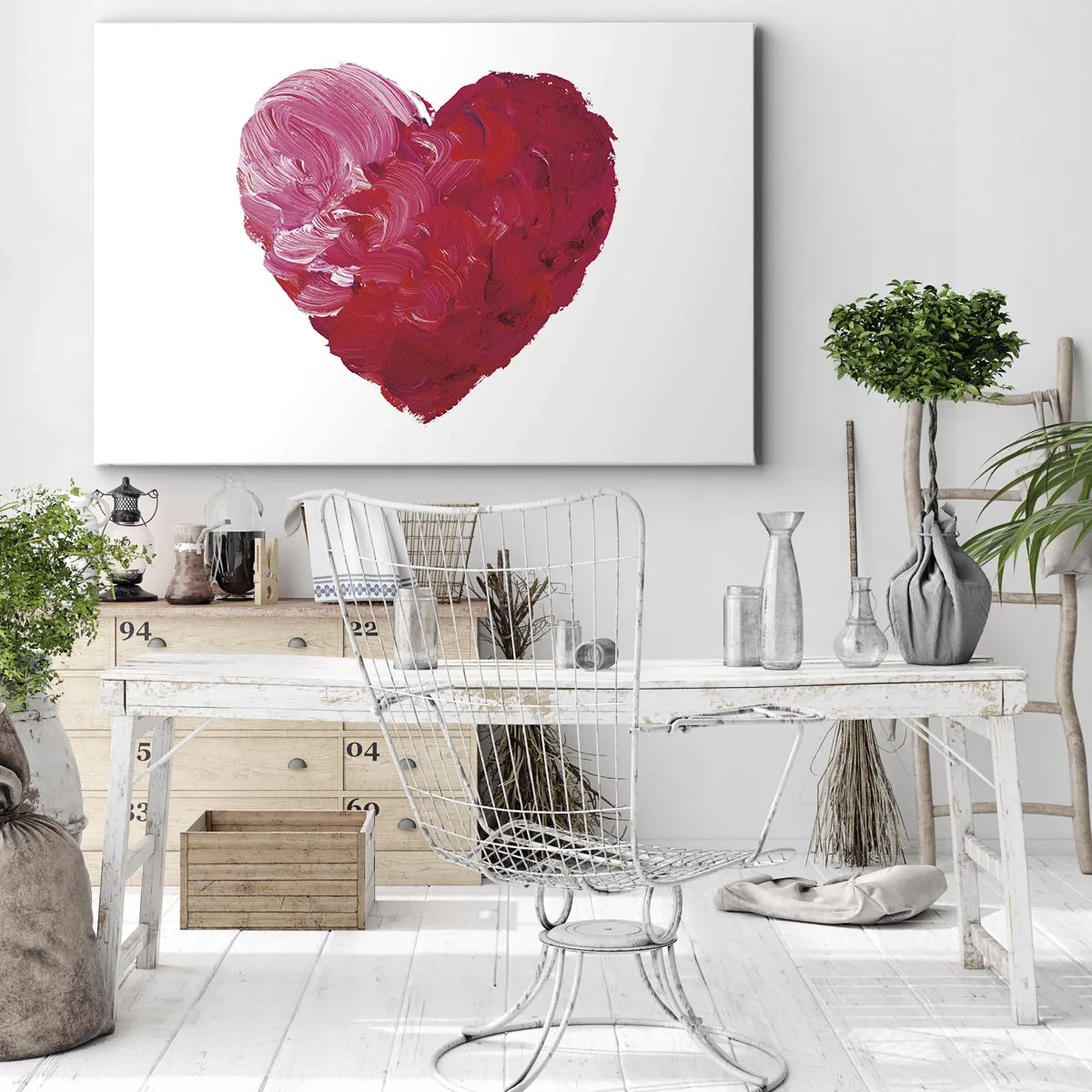 Canvastavla - Bild på duk - All you need is love - 100x70 cm