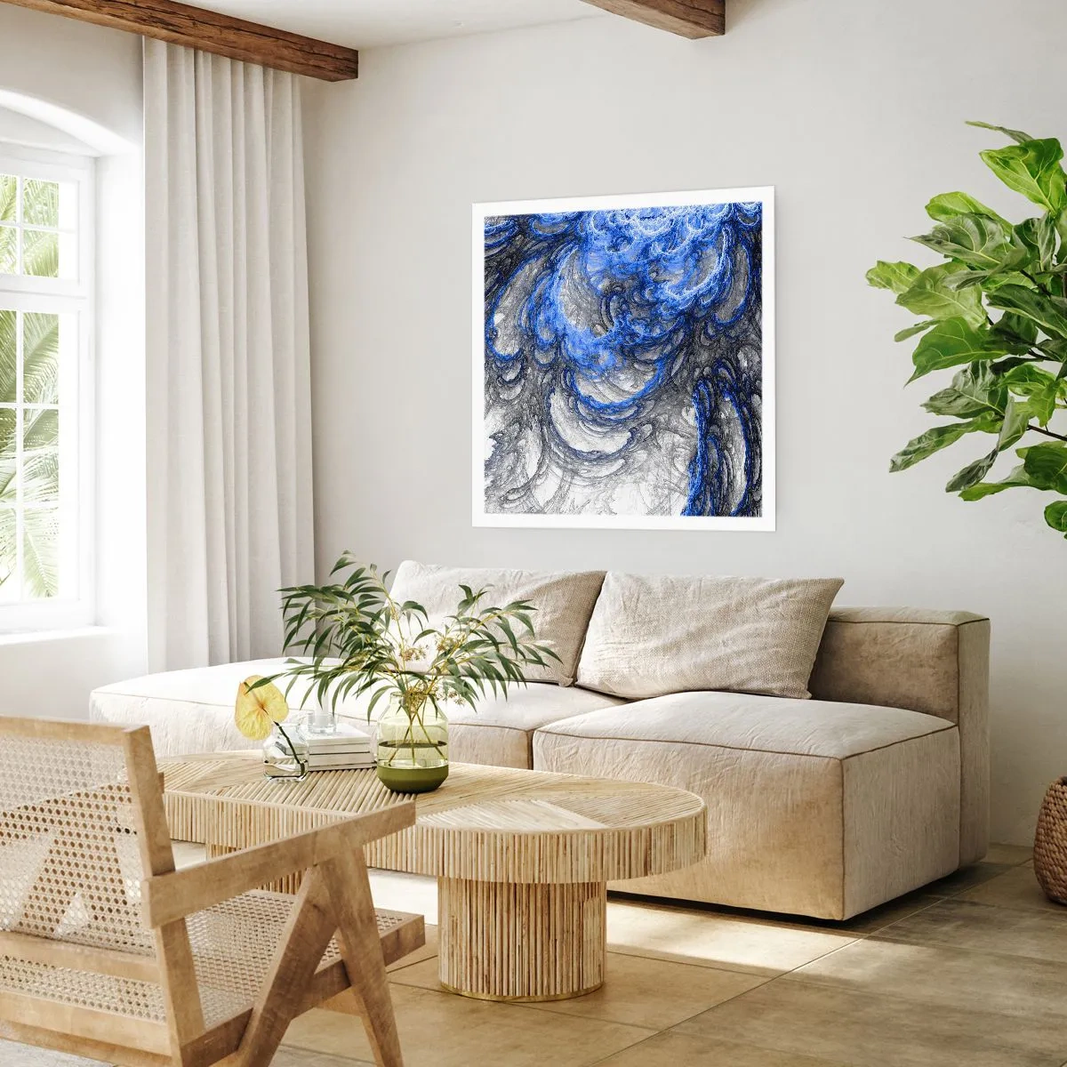Affisch - Vågens födsel - 50x50 cm