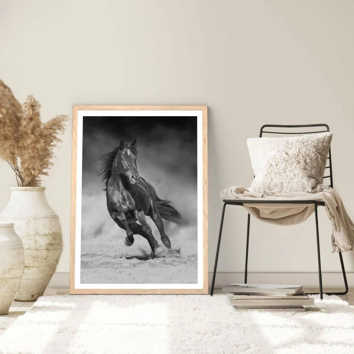 Affisch i ram av ljusek - Värd själva emiren - 70x100 cm