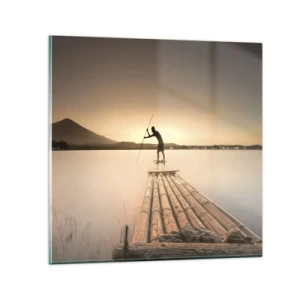 Glastavla - Bild på glas - Före avkoppling - 40x40 cm