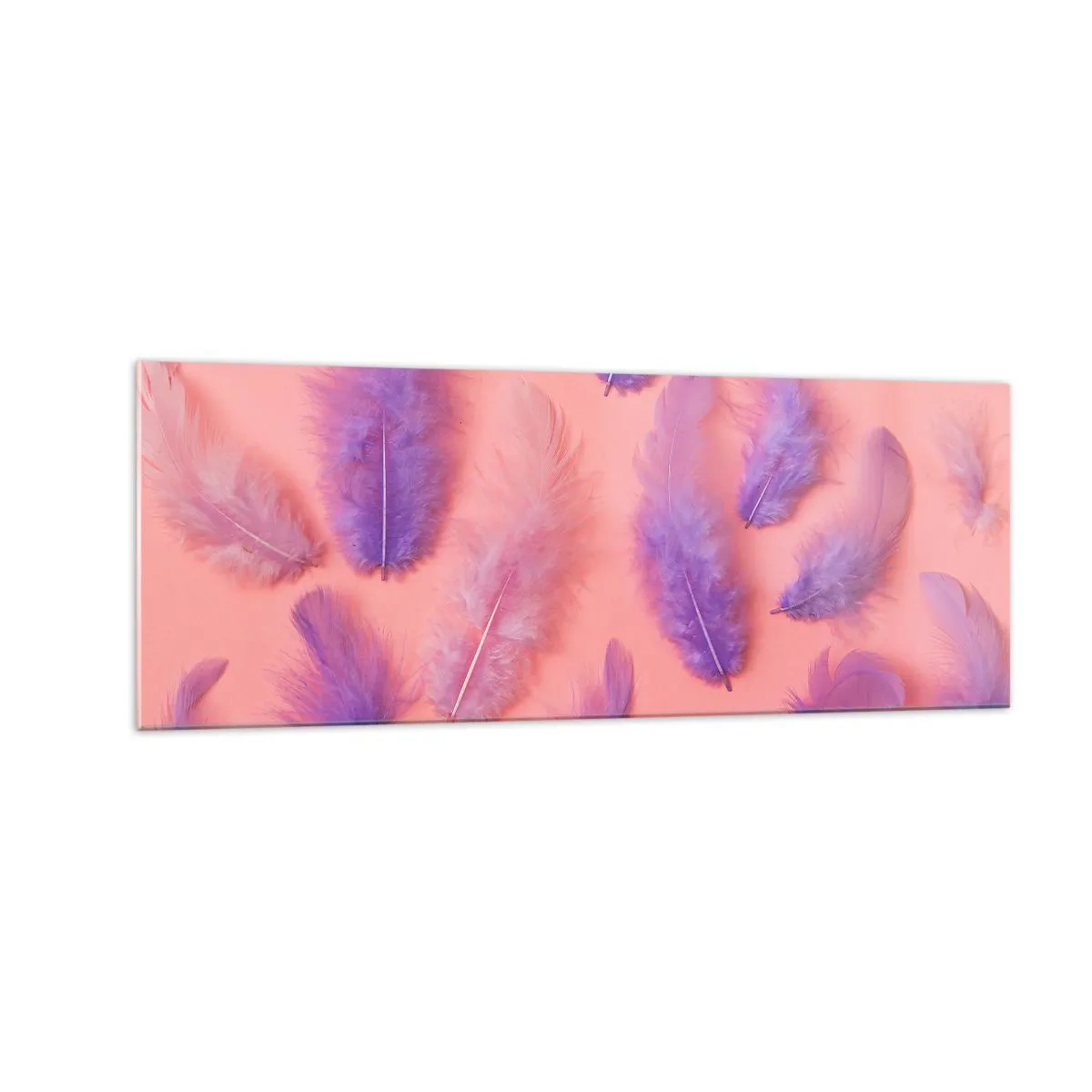 Glastavla - Bild på glas - Lusten liljefågel - 140x50 cm