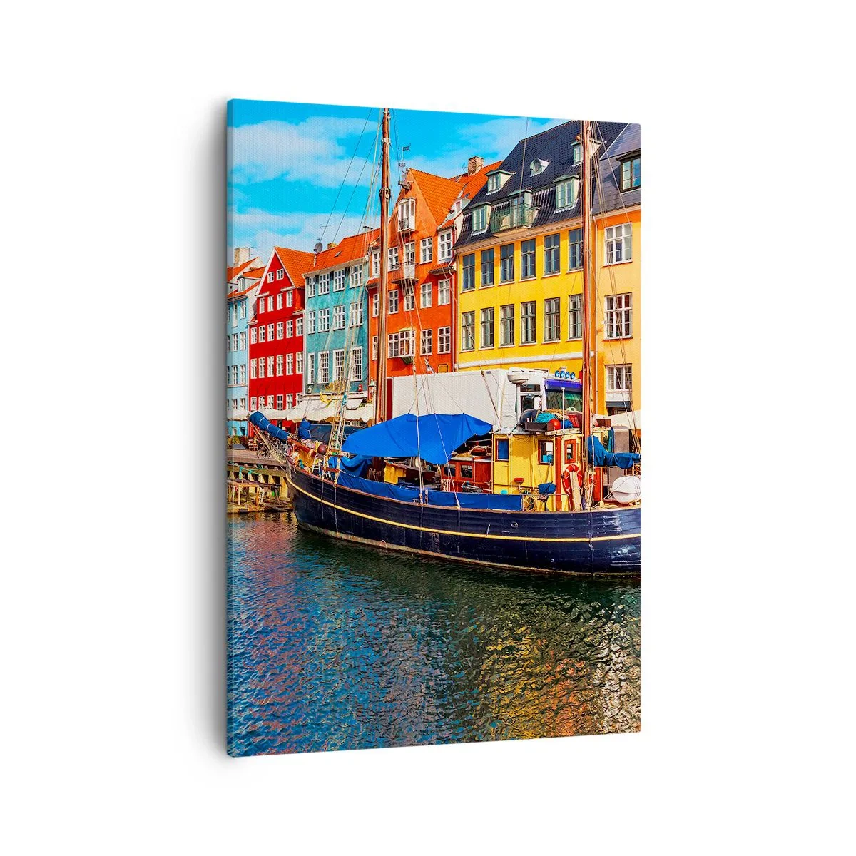 Canvastavla - Bild på duk - Glad kaj - 50x70 cm