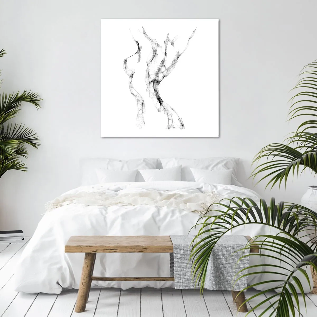 Canvastavla - Bild på duk - Vacker och stark - 50x50 cm