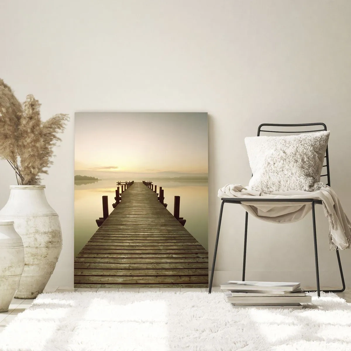 Glastavla - Bild på glas - Förgryning, gryning, ljus - 70x100 cm