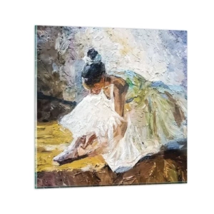 Glastavla - Bild på glas - Från Degas tavla - 30x30 cm