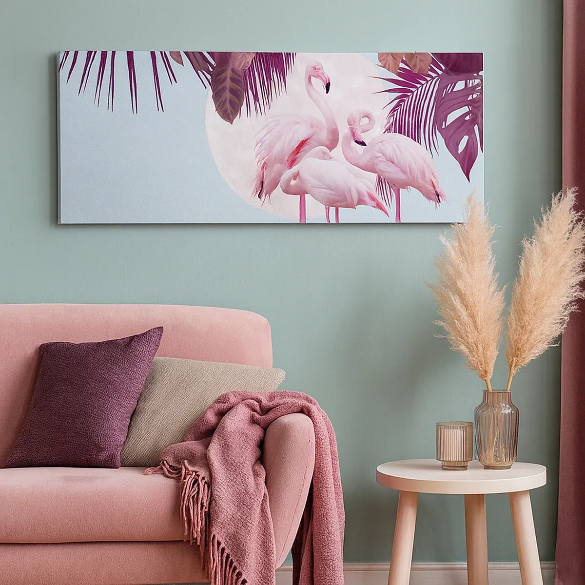 Canvastavla - Bild på duk - De tre fågelgracena - 30x30 cm