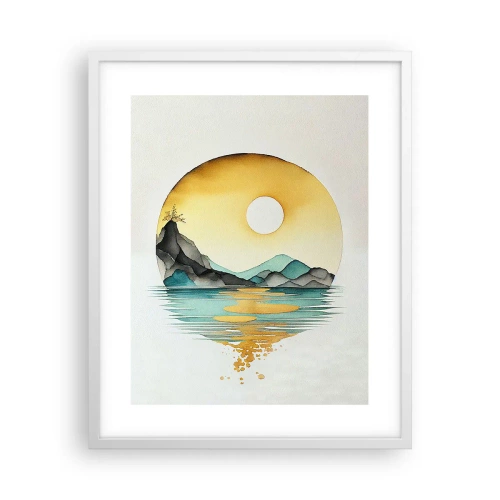 Affisch i vit ram - I en cirkel av skönhet - 40x50 cm