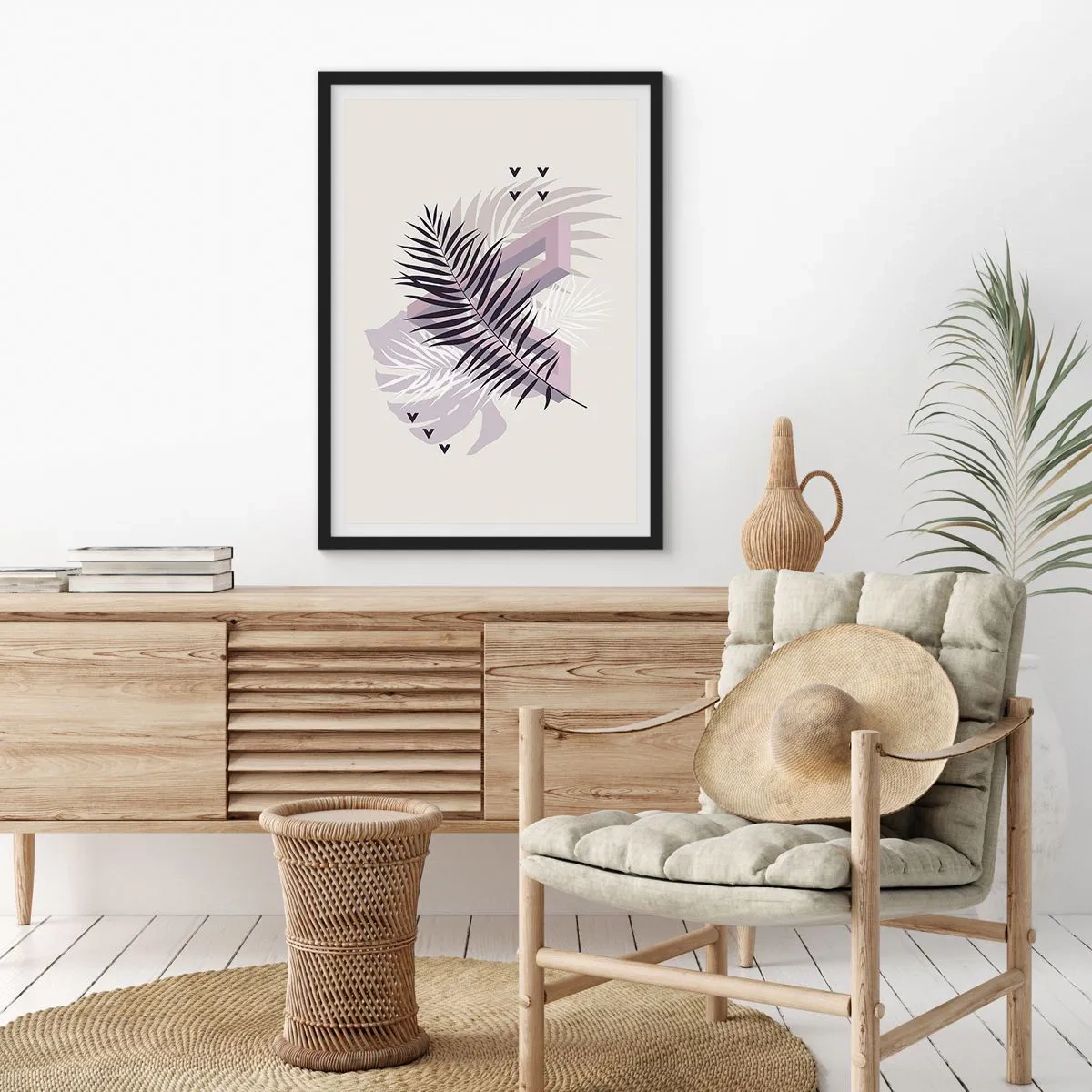 Affisch i svart ram - Skuggans skugga - 40x50 cm