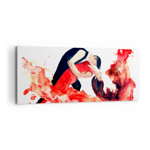 Canvastavla - Bild på duk - Tango - den sensuella vågen - 100x40 cm