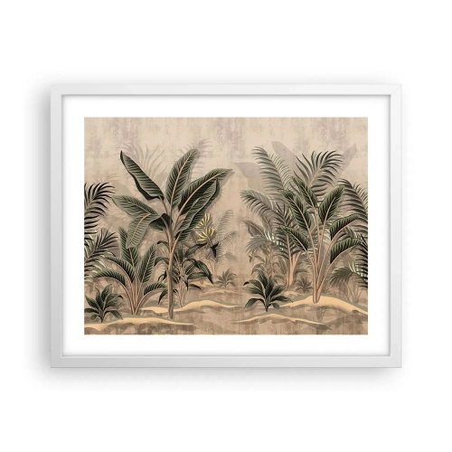 Affisch i vit ram - Bild i kolonial stil - 50x40 cm