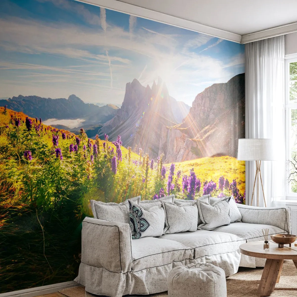 Fototapet Premium Sand - Örternas hemliga liv - Landskap, Berg, Bergsstigar - 100x70 cm