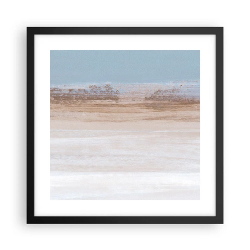 Affisch i svart ram - Tvetydigt landskap - 40x40 cm