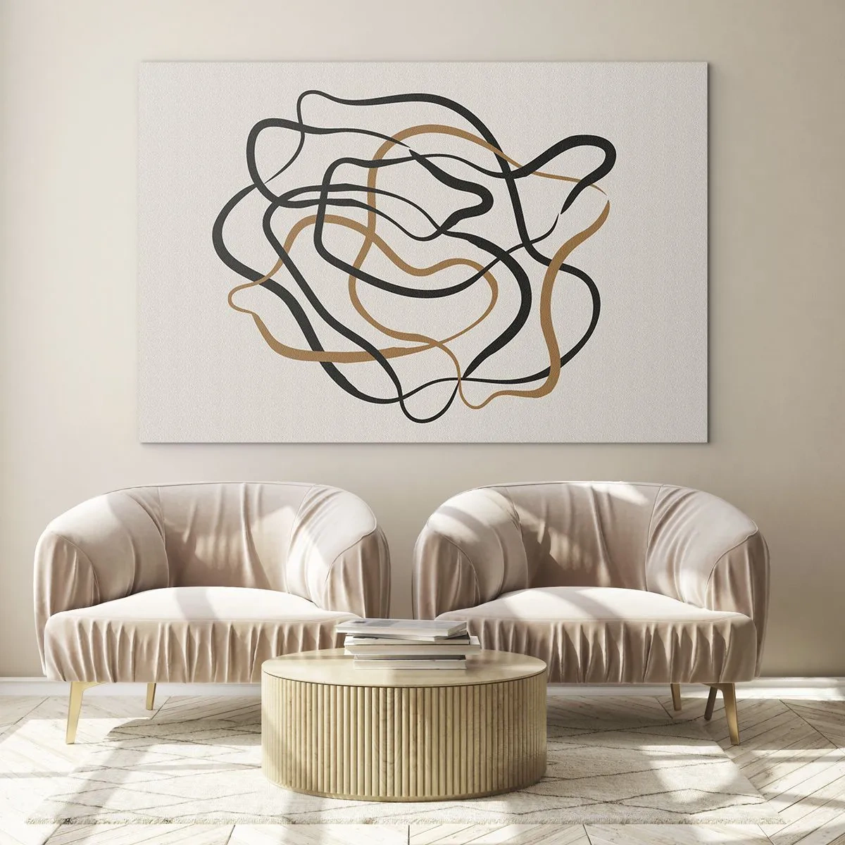 Glastavla - Bild på glas - Allt har gått fel - 120x80 cm