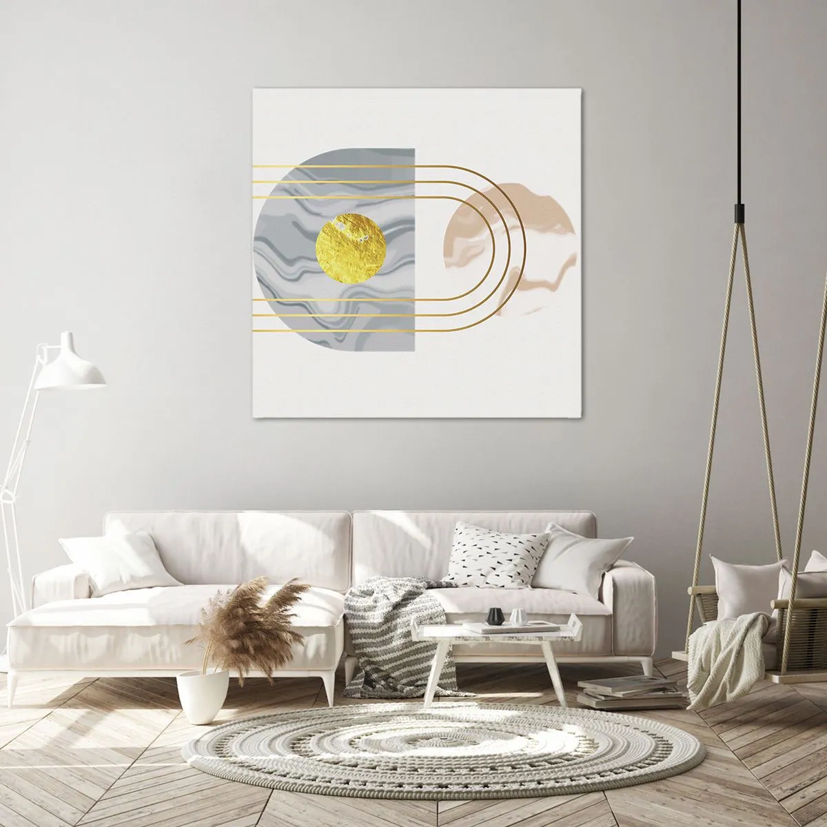 Canvastavla - Bild på duk - Ljushet och sken - 40x40 cm