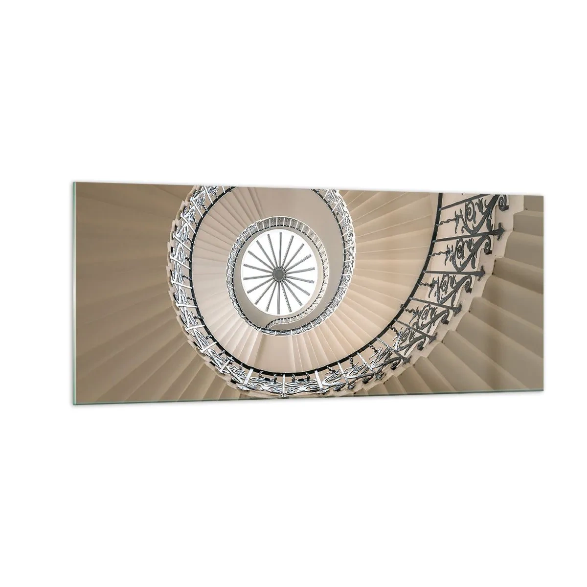 Glastavla - Bild på glas - I musslans mitt - 100x40 cm