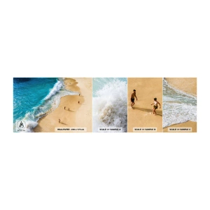 Fototapet Prov Standard Eco - Och sedan solen, stranden... - Strand, Havets kust, Hav - 100x30 cm