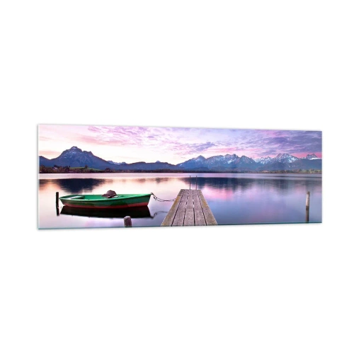 Glastavla - Bild på glas - Vänlig tystnad - 160x50 cm