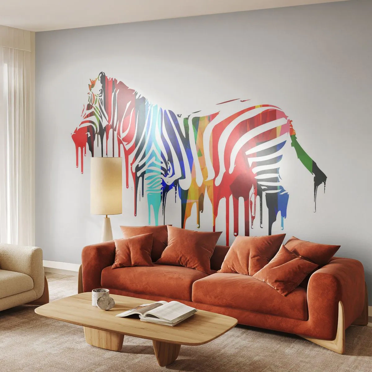Självhäftande Fototapet Deluxe Sticker - Inte bara svart-vitt - Abstraktion, Revben, Grafik - 250x175 cm
