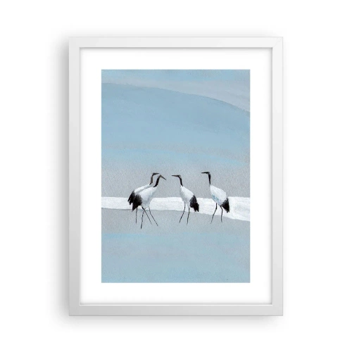 Affisch i vit ram - Efter en het dag - 30x40 cm