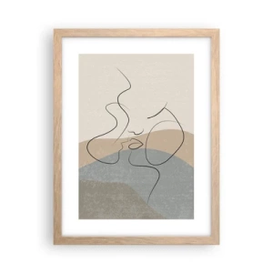 Affisch i ram av ljusek - Beröra med pensel - 30x40 cm