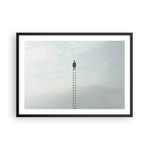 Affisch i svart ram - Var över det - 70x50 cm