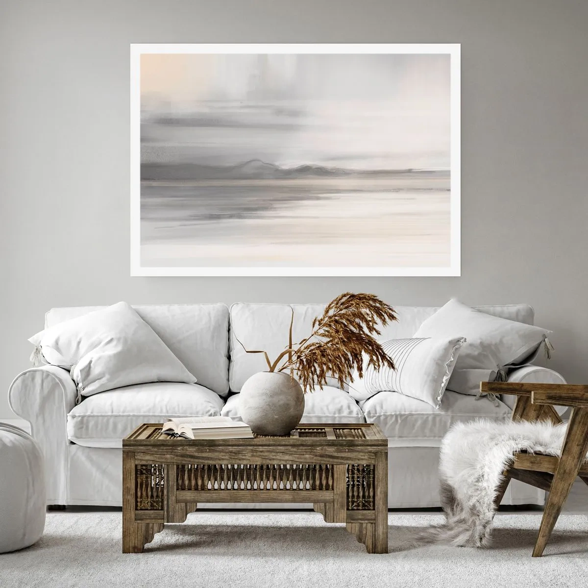 Affisch - En eftertänksam bakgrund - 91x61 cm