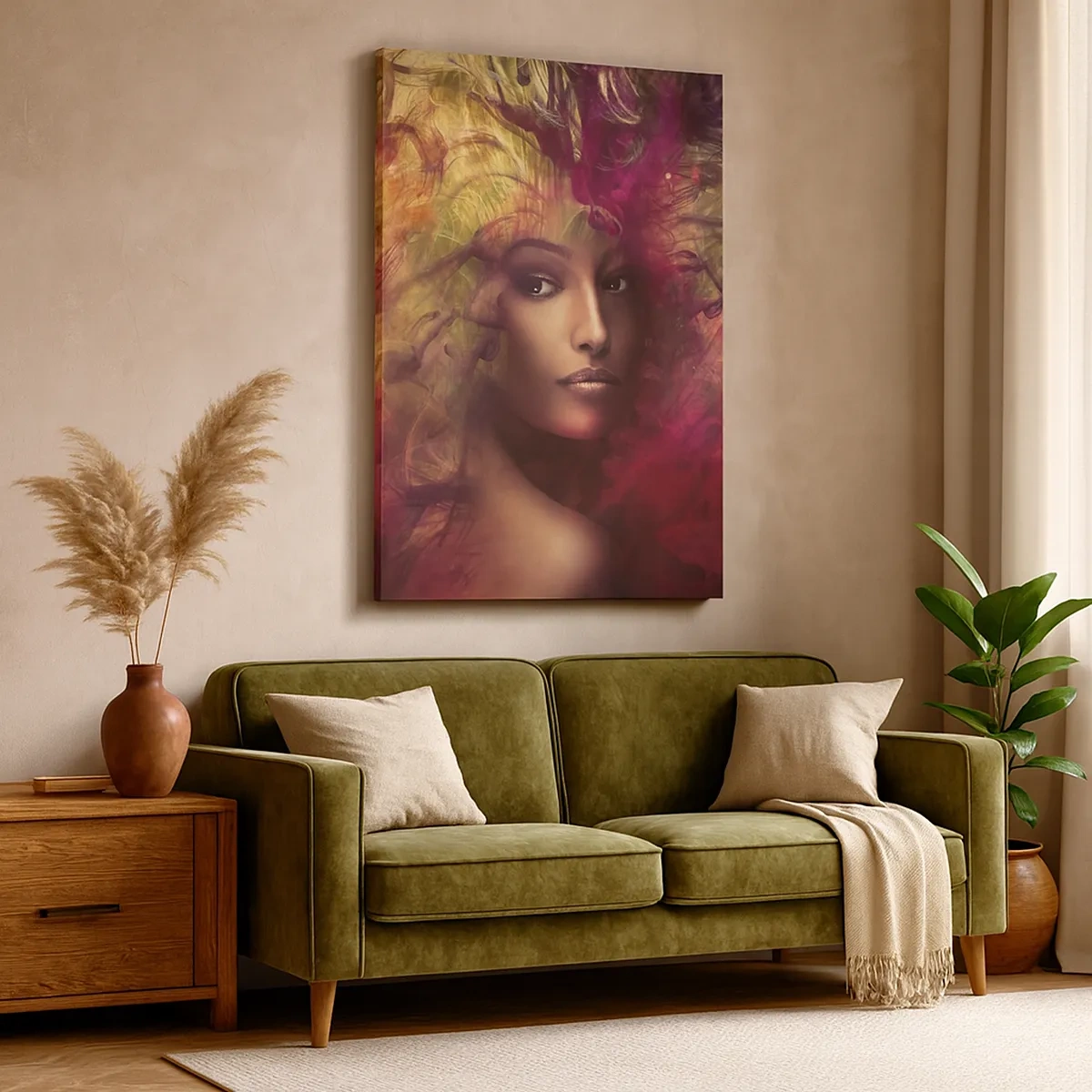 Canvastavla - Bild på duk - Här är jag! - 50x70 cm