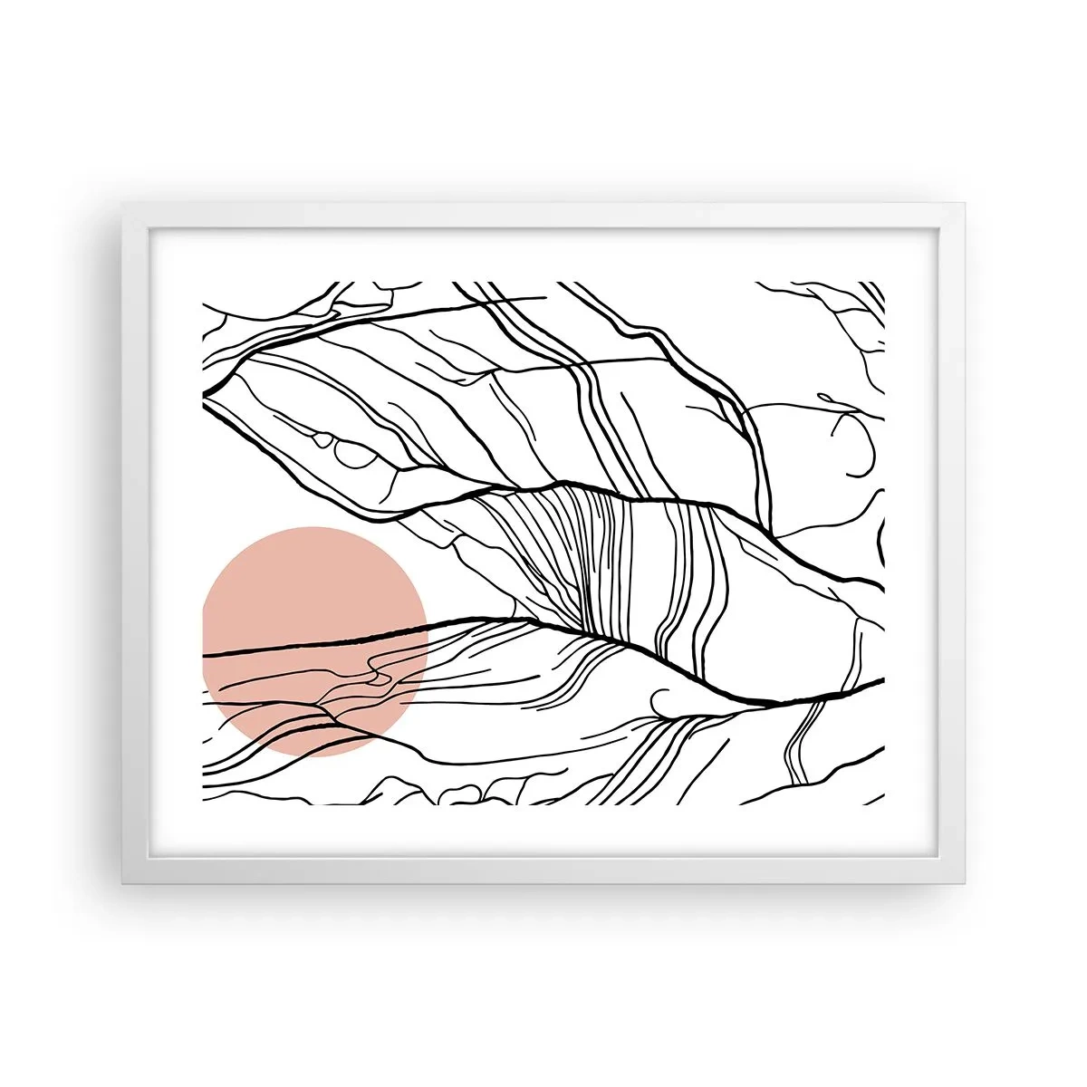 Affisch i vit ram - I grenarnas nät - 50x40 cm
