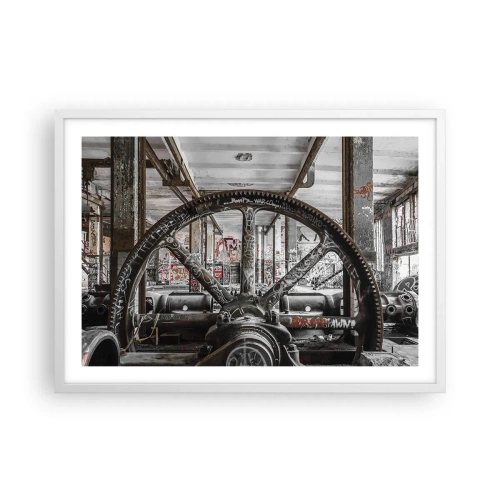 Affisch i vit ram - Fabrikens hemliga liv - 70x50 cm