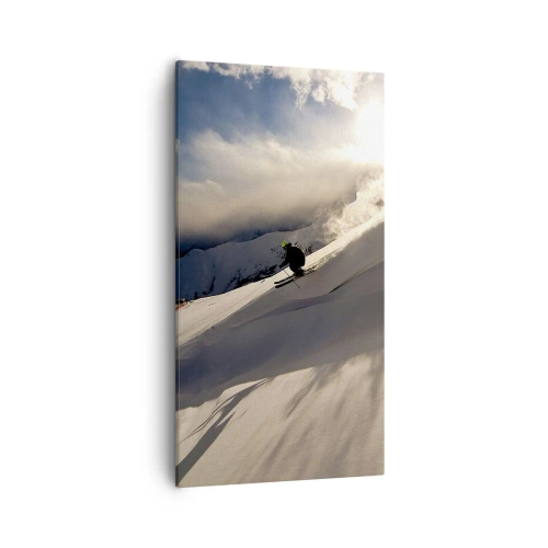 Canvastavla - Bild på duk - Fjällutmaningen accepterad - 55x100 cm