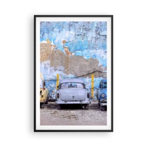 Affisch i svart ram - Veteranmöte - 61x91 cm