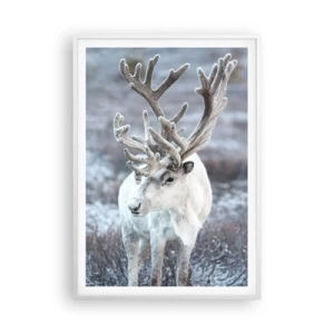 Affisch i vit ram - Porträtt i solsken - 70x100 cm