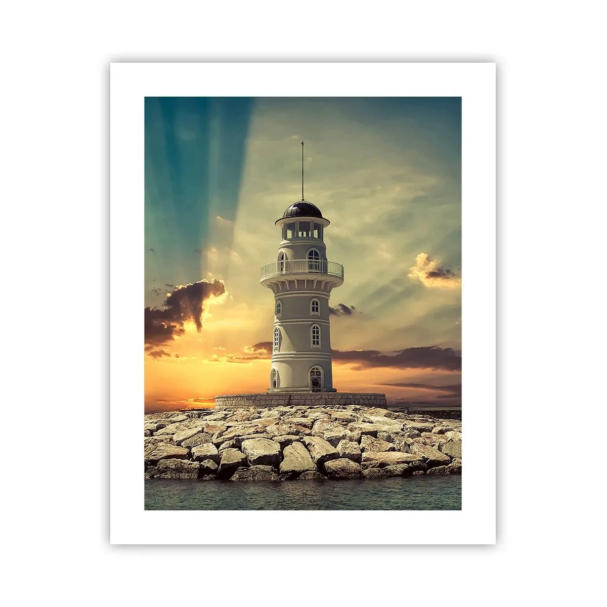 Affisch - Ljus - Godhet - Skönhet - 40x50 cm