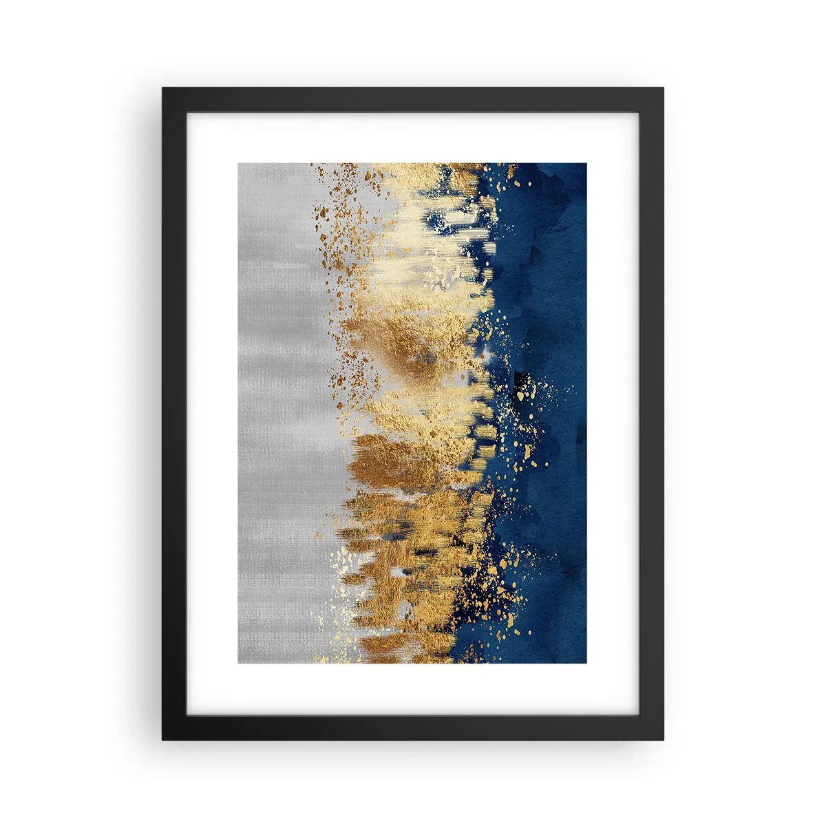 Affisch i svart ram - Modern komposition med blixt - 30x40 cm