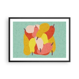 Affisch i svart ram - Smaka på sommarsolen - 70x50 cm