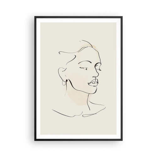 Affisch i svart ram - Säkra drag - 70x100 cm