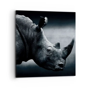 Canvastavla - Bild på duk - Höger profil - 70x70 cm