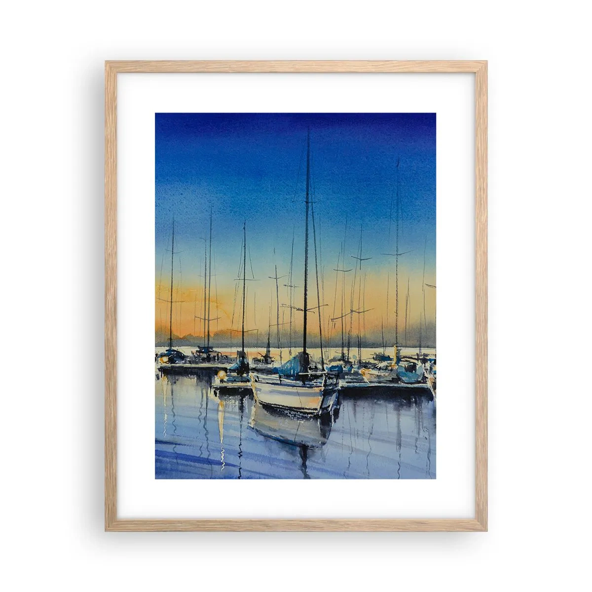Affisch i ram av ljusek - Slutet på en bra dag - 40x50 cm