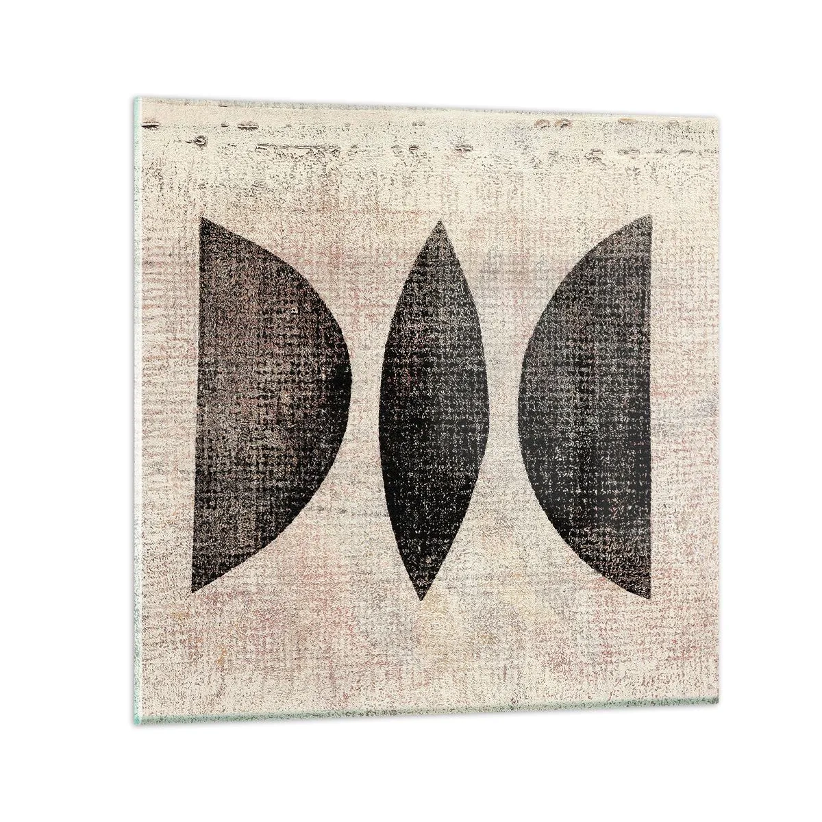 Glastavla - Bild på glas - Etnisk abstraktion - 50x50 cm