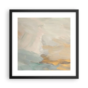 Affisch i svart ram - Abstraktion - ett land av mildhet - 40x40 cm