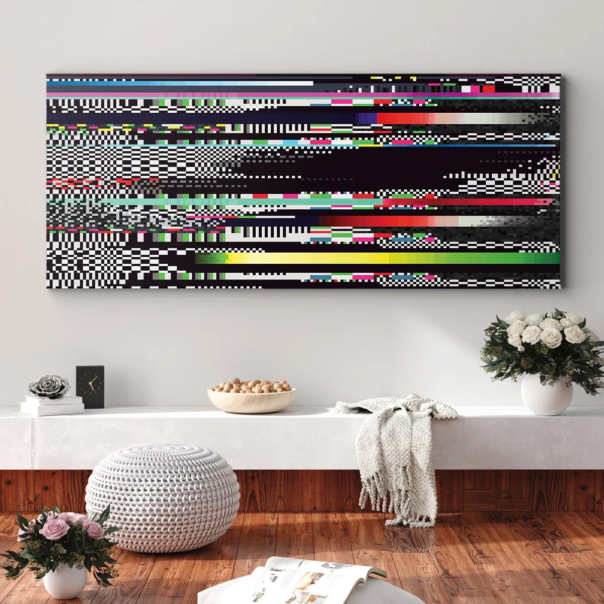 Canvastavla - Bild på duk - Verklighetens kontrollbild - 100x40 cm