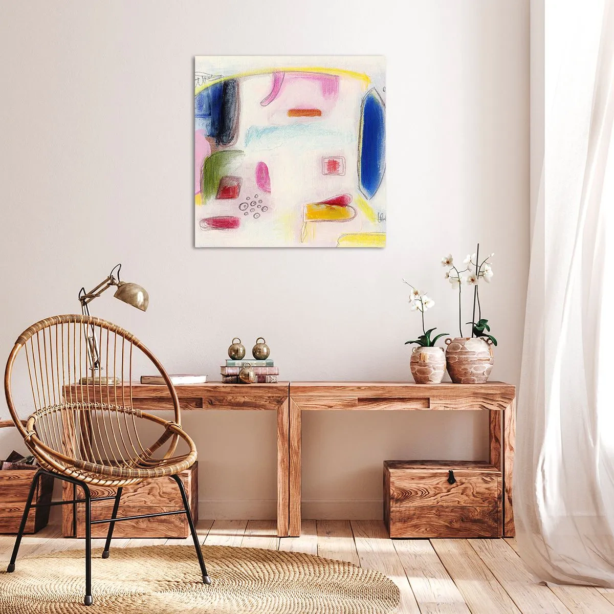 Canvastavla - Bild på duk - Mera konvex än konkav eller platt - 70x70 cm