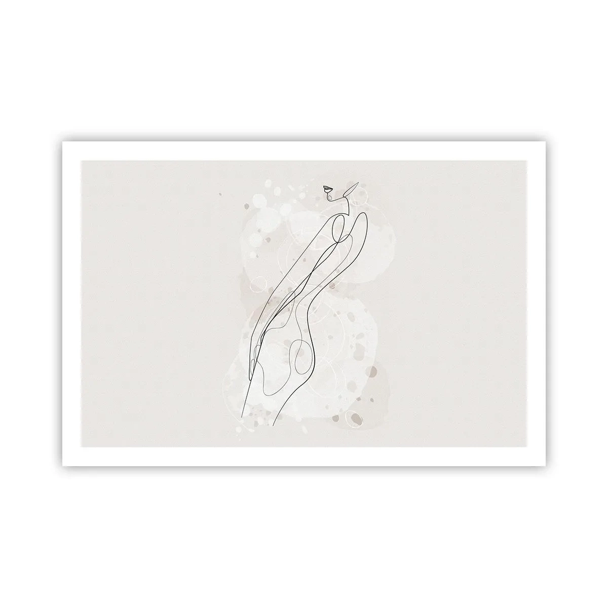 Affisch - Blicken går vilse - 91x61 cm